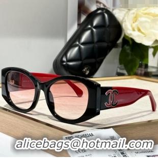 New Fashion Chanel Sunglasses CH5524 Burgundy 2024