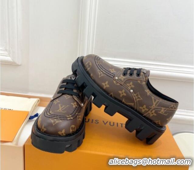 Best Product Louis Vuitton LV Checker Platform Derby Lace-ups in Monogram Canvas 426141