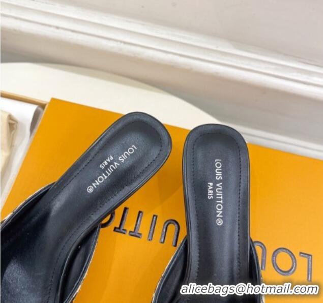 Purchase Louis Vuitton Stellar Heel Mules 4cm in Hairy Leather White/Black 0426147