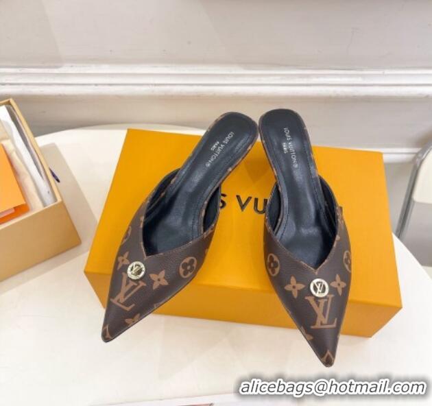 Unique Style Louis Vuitton Stellar Heel Mules 4cm in Monogram Canvas 0426148