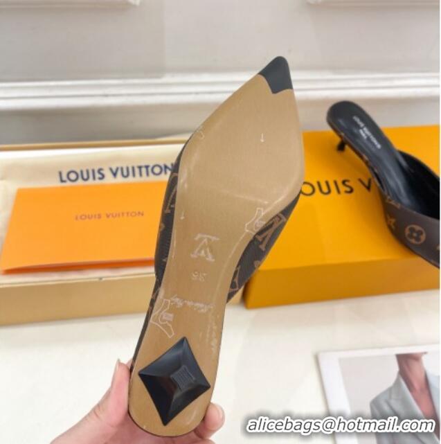 Unique Style Louis Vuitton Stellar Heel Mules 4cm in Monogram Canvas 0426148