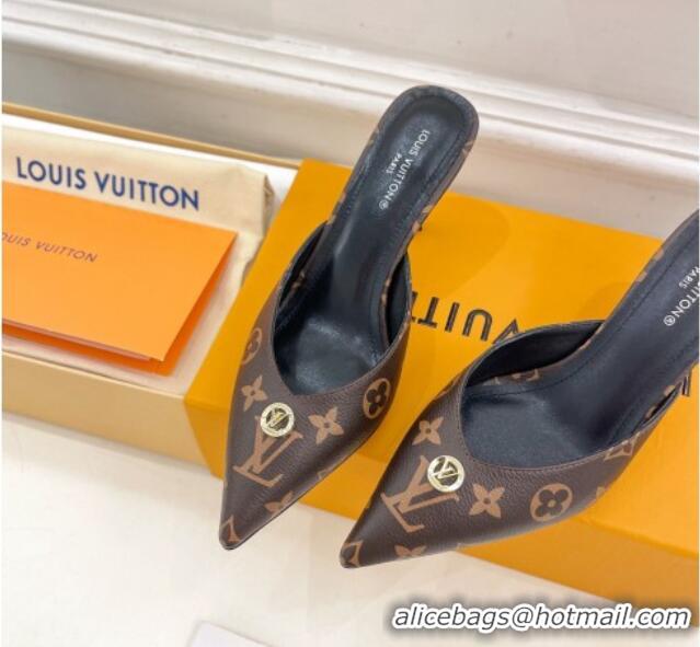 Lower Price Louis Vuitton Stellar Heel Mules 7cm in Monogram Canvas 426155