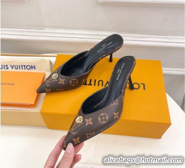 Lower Price Louis Vuitton Stellar Heel Mules 7cm in Monogram Canvas 426155