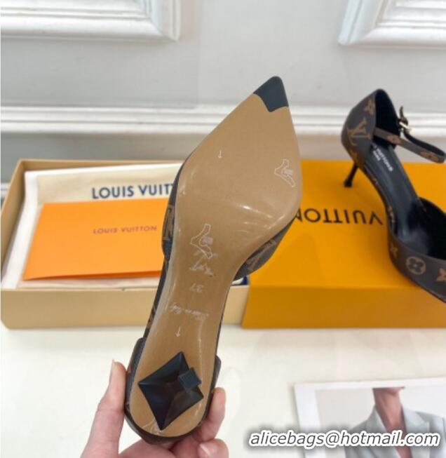 Popular Style Louis Vuitton Stellar Mary Janes Pumps 7cm in Monogram Canvas 426161