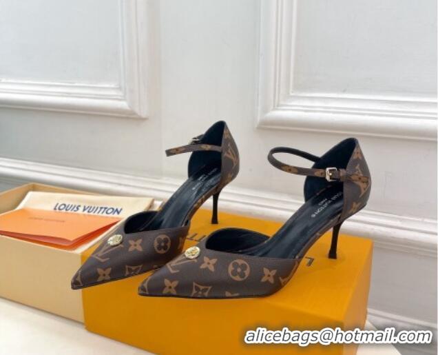 Popular Style Louis Vuitton Stellar Mary Janes Pumps 7cm in Monogram Canvas 426161