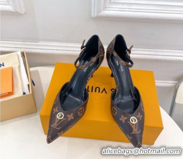 Popular Style Louis Vuitton Stellar Mary Janes Pumps 7cm in Monogram Canvas 426161