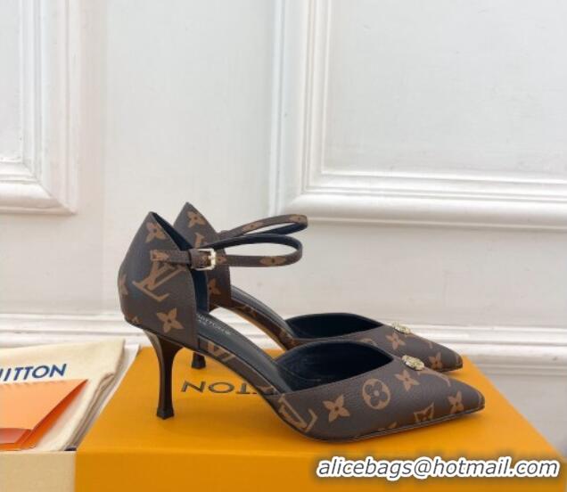 Popular Style Louis Vuitton Stellar Mary Janes Pumps 7cm in Monogram Canvas 426161