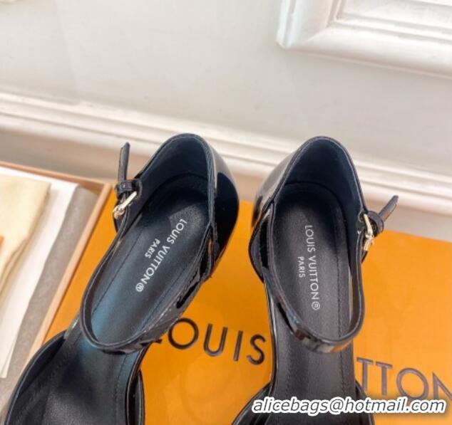 Best Grade Louis Vuitton Stellar Mary Janes Pumps 7cm in Patent Leather Black 426164