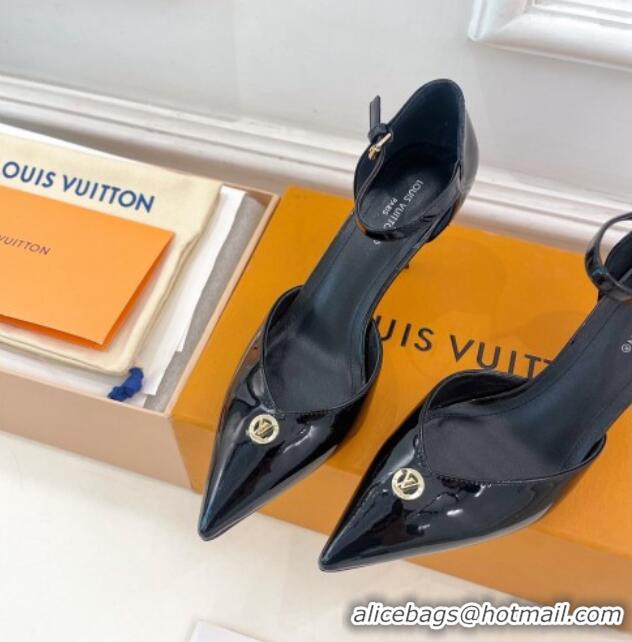 Best Grade Louis Vuitton Stellar Mary Janes Pumps 7cm in Patent Leather Black 426164