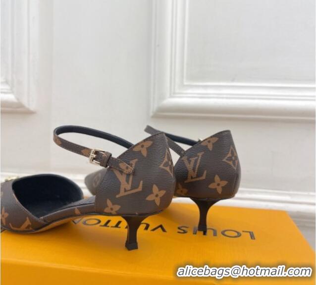 Grade Quality Louis Vuitton Stellar Mary Janes Pumps 4cm in Monogram Canvas 426165