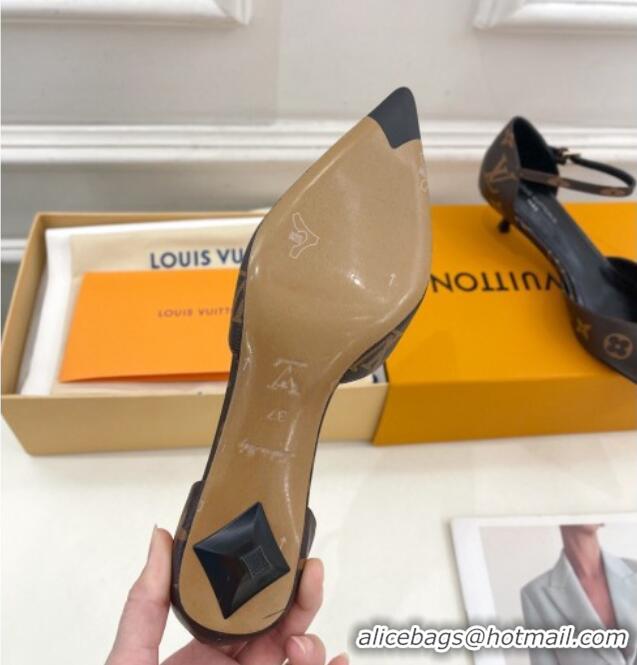 Grade Quality Louis Vuitton Stellar Mary Janes Pumps 4cm in Monogram Canvas 426165