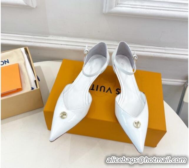 Purchase Louis Vuitton Stellar Mary Janes Pumps 4cm in Patent Leather White 0426168