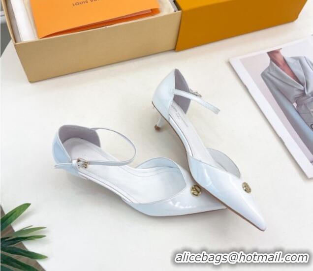 Purchase Louis Vuitton Stellar Mary Janes Pumps 4cm in Patent Leather White 0426168