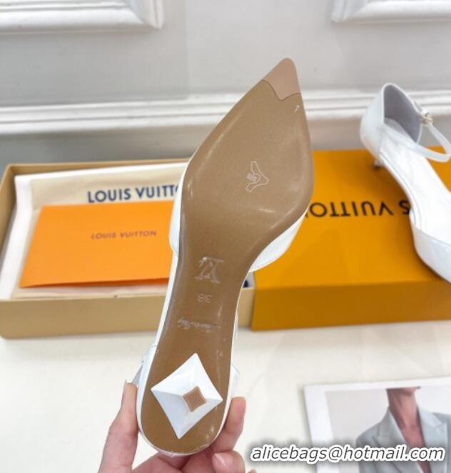 Purchase Louis Vuitton Stellar Mary Janes Pumps 4cm in Patent Leather White 0426168