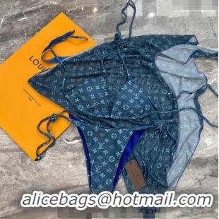 ​Unique Grade Louis Vuitton Swimwear 050903 Denim Blue 2024