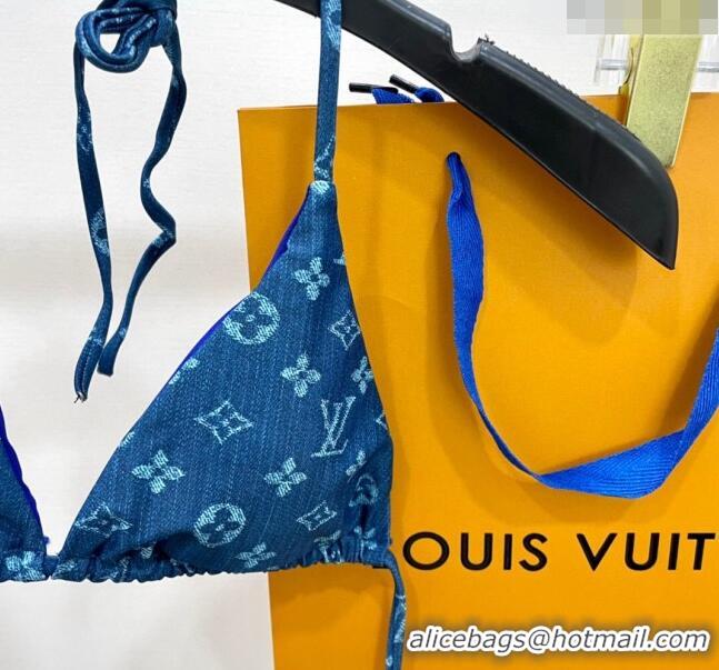 ​Unique Grade Louis Vuitton Swimwear 050903 Denim Blue 2024