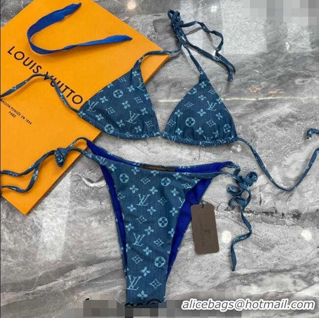 ​Unique Grade Louis Vuitton Swimwear 050903 Denim Blue 2024