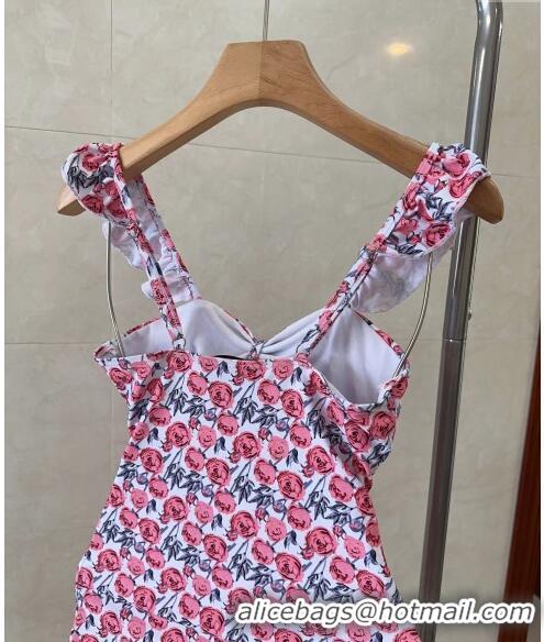 Buy Inexpensive Gucci Swimwear with 0509 Rose Flower Print Pink 2024