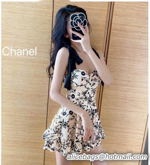 ​Good Product Chanel Swimwear with Bow 0509 Light Beige 2024