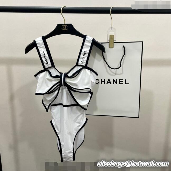 Reasonable Price Chanel Swimwear with 050990 Bow White 2024