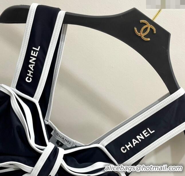 Luxury Discount Chanel Swimwear with 050990 Bow Black 2024