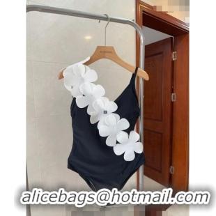 ​Super Quality Chanel Swimwear with 050990 White Bloom Black 2024