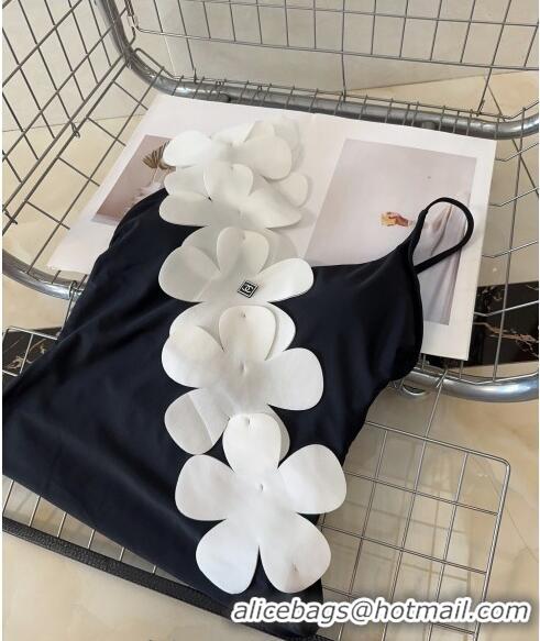 ​Super Quality Chanel Swimwear with 050990 White Bloom Black 2024