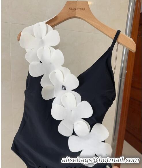 ​Super Quality Chanel Swimwear with 050990 White Bloom Black 2024