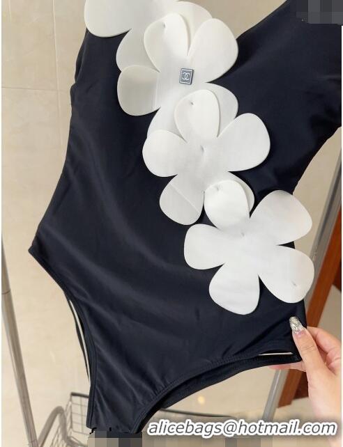 ​Super Quality Chanel Swimwear with 050990 White Bloom Black 2024