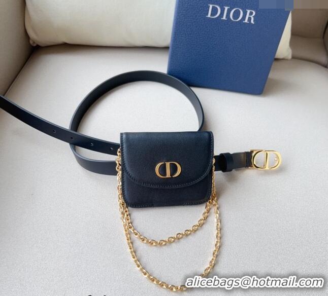 Promotional  Dior 30 Montaigne Removable Pouch Belt 2cm D0510 Black 2024