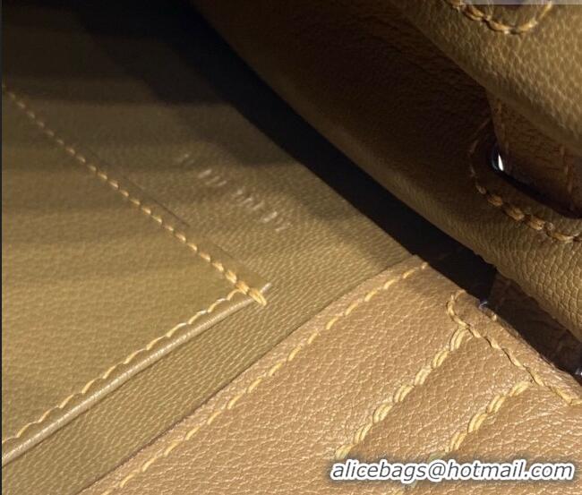 Famous Brand Hermes Kelly Danse Bag 22cm in Evercolor Leather H1501 Weimaraner Beige (Half Handmade)