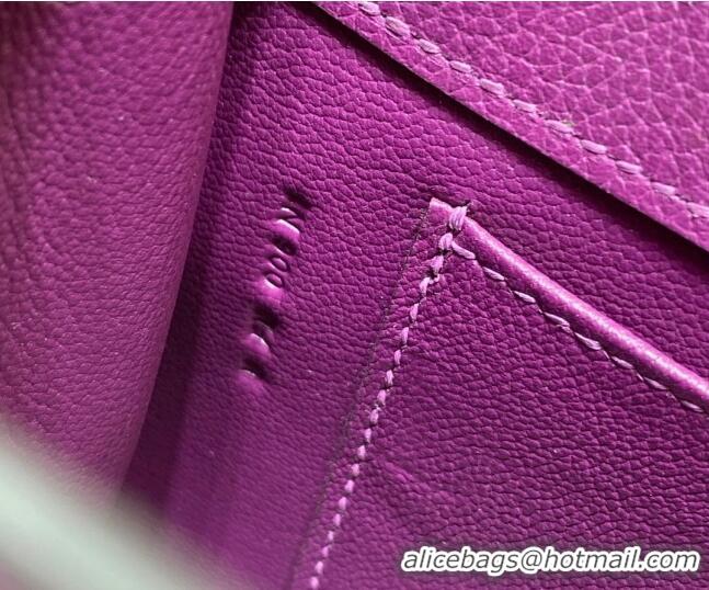 Best Price Hermes Kelly Danse Bag 22cm in Evercolor Leather H1508 Anemone Purple/Gold (Half Handmade)