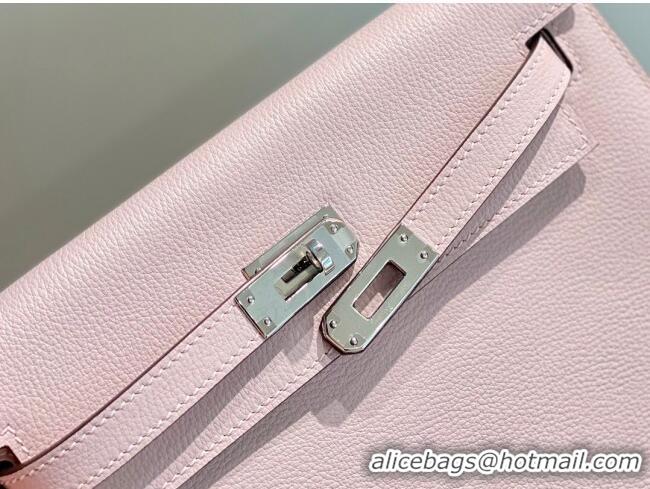 Grade Price Hermes Kelly Danse Bag 22cm in Evercolor Leather H1508 Dreamy Purple/Silver (Half Handmade)