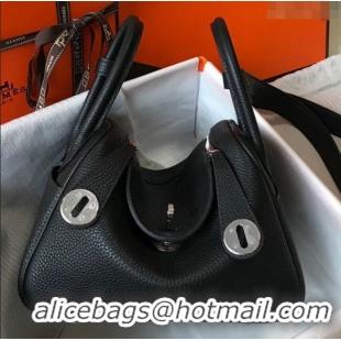 Reasonable Price Hermes Mini Lindy 21cm in Original Calf Leather H3043 Black