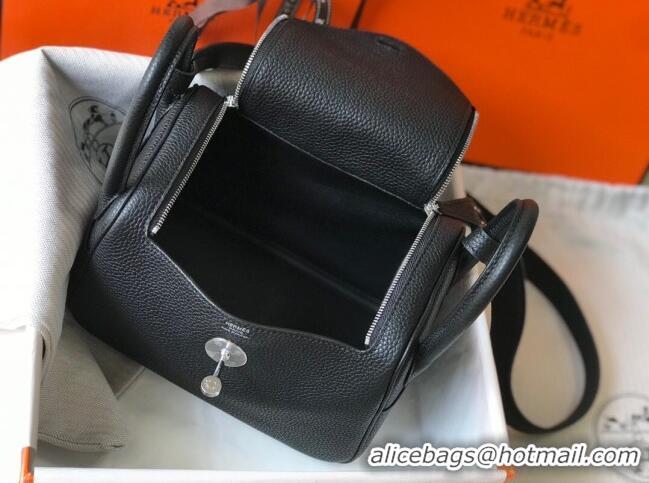 Reasonable Price Hermes Mini Lindy 21cm in Original Calf Leather H3043 Black