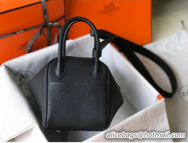 Reasonable Price Hermes Mini Lindy 21cm in Original Calf Leather H3043 Black