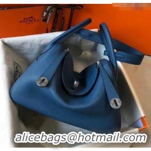 Cheap Design Hermes Lindy 30cm Bag In Togo Calfskin Leather H2903 Denim Blue