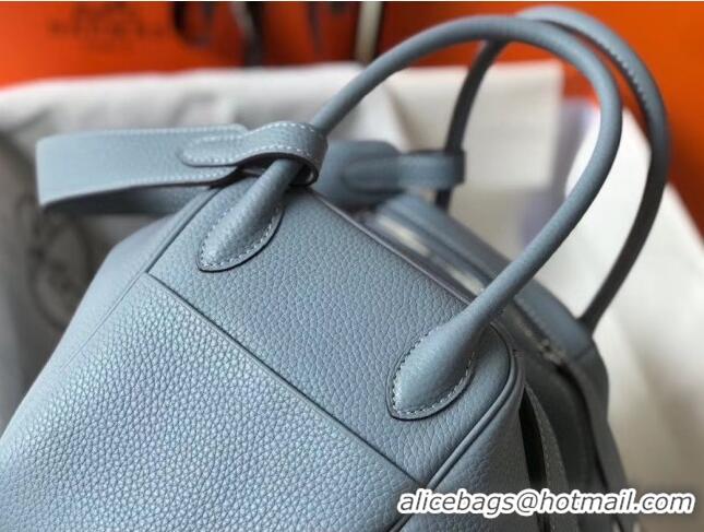 Cheapest Hermes Lindy 30cm Bag In Togo Calfskin Leather H2903 Pale Blue