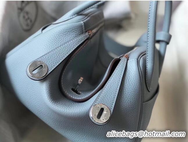 Cheapest Hermes Lindy 30cm Bag In Togo Calfskin Leather H2903 Pale Blue