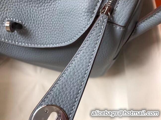 Cheapest Hermes Lindy 30cm Bag In Togo Calfskin Leather H2903 Pale Blue