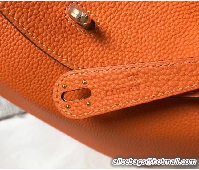 Good Taste Hermes Lindy 30cm Bag In Togo Calfskin Leather H2903 Orange