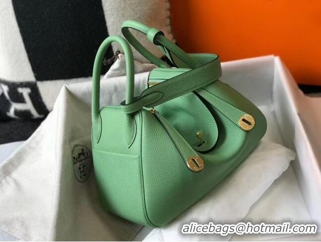 New Style Hermes Lindy 30cm Bag In Togo Calfskin Leather H2903 Green