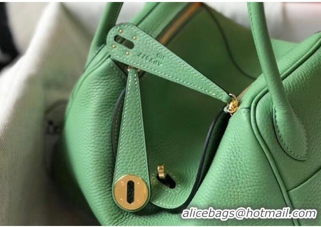 New Style Hermes Lindy 30cm Bag In Togo Calfskin Leather H2903 Green