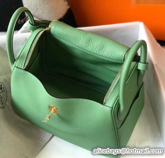 New Style Hermes Lindy 30cm Bag In Togo Calfskin Leather H2903 Green