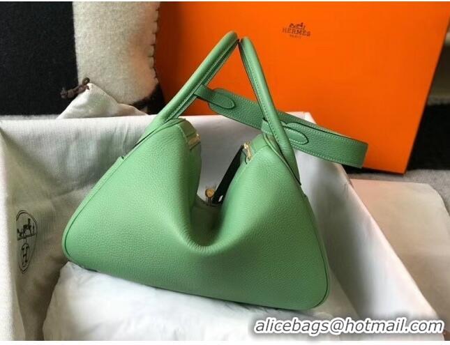 New Style Hermes Lindy 30cm Bag In Togo Calfskin Leather H2903 Green