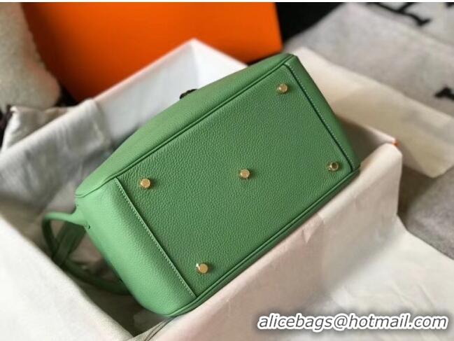 New Style Hermes Lindy 30cm Bag In Togo Calfskin Leather H2903 Green