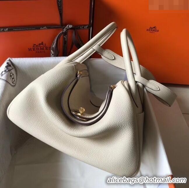 Buy Fashionable Hermes Lindy 30cm Bag In Togo Calfskin Leather H2903 Off-white