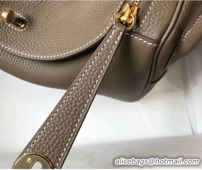 Top Design Hermes Lindy 30cm Bag In Togo Calfskin Leather H2903 Etoupe Grey