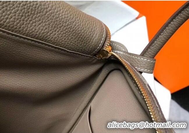 Top Design Hermes Lindy 30cm Bag In Togo Calfskin Leather H2903 Etoupe Grey