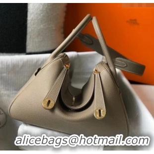 Low Price Hermes Lindy 30cm Bag In Togo Calfskin Leather H2903 Dove Gray